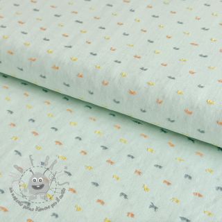 Tessuto di cotone DOBBY Patch light mint