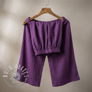 Lino prelavato dark purple