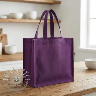 Lino prelavato dark purple