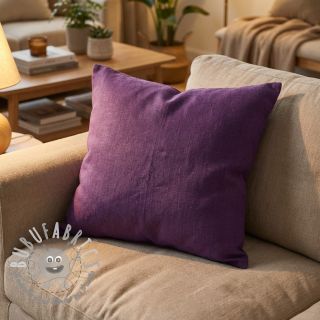 Lino prelavato dark purple