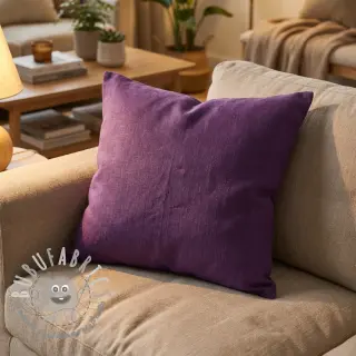 Lino prelavato dark purple