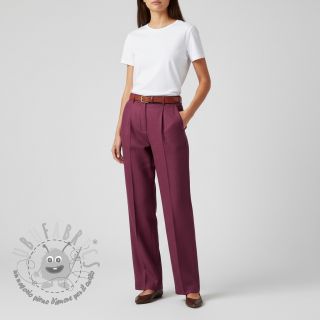 Lino prelavato wine red