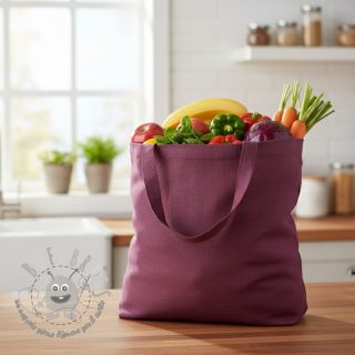 Lino prelavato wine red