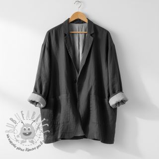 Lino prelavato STONEWASHED PREMIUM black