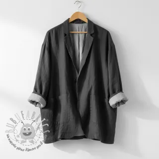 Lino prelavato STONEWASHED PREMIUM black