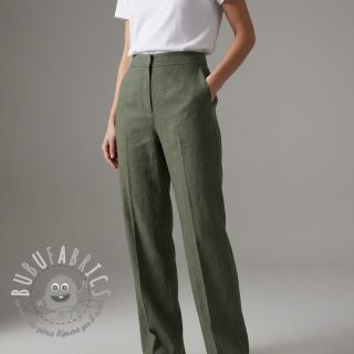 Lino prelavato STONEWASHED PREMIUM camo green