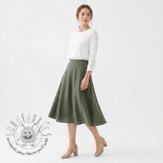 Lino prelavato STONEWASHED PREMIUM camo green