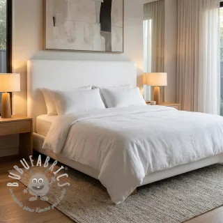 Lino prelavato STONEWASHED PREMIUM white