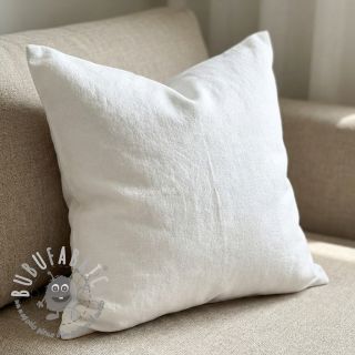 Lino prelavato STONEWASHED PREMIUM white