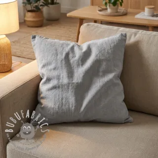 Lino prelavato STONEWASHED PREMIUM light grey