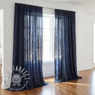 Lino prelavato STONEWASHED PREMIUM marine