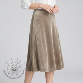 Velluto VELVET STRETCH taupe