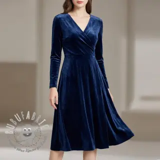 Velluto VELVET STRETCH navy