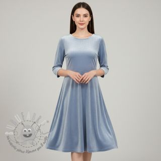 Velluto VELVET STRETCH light blue