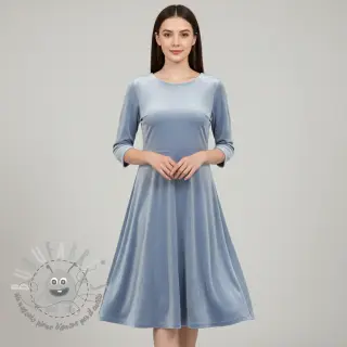 Velluto VELVET STRETCH light blue
