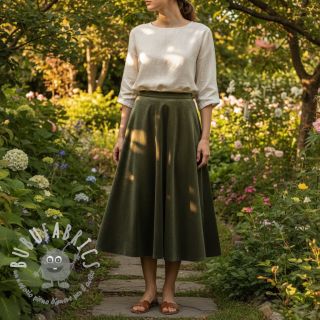 Velluto VELVET STRETCH camo green