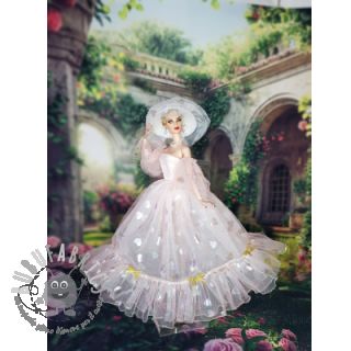 Tulle per TUTU Rainbow HEARTS light pink