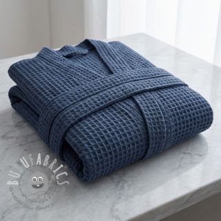 Cotone a nido d'ape dark jeans