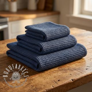 Cotone a nido d'ape dark jeans