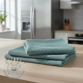 Cotone a nido d'ape cyan