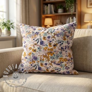 Cotone a nido d'ape Flowie meadow digital print