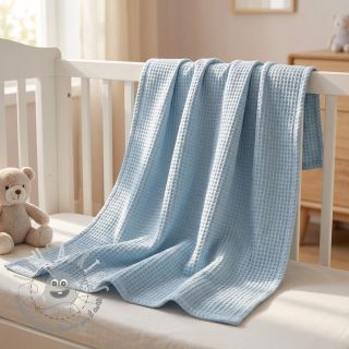 Cotone a nido d'ape blue heaven