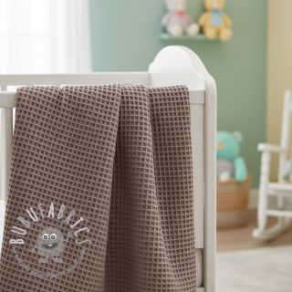 Cotone a nido d'ape taupe