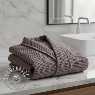 Cotone a nido d'ape taupe