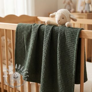 Cotone a nido d'ape army green