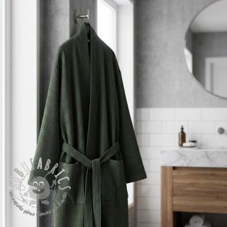 Cotone a nido d'ape army green