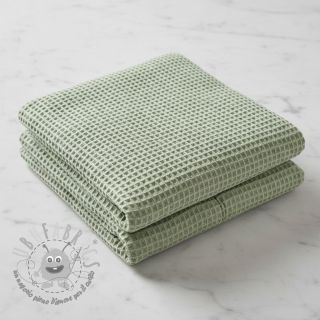 Cotone a nido d'ape dark mint