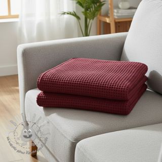 Cotone a nido d'ape bordeaux