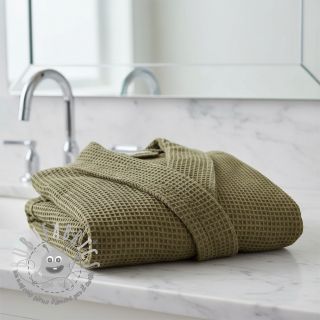 Cotone a nido d'ape moss green