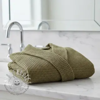 Cotone a nido d'ape moss green