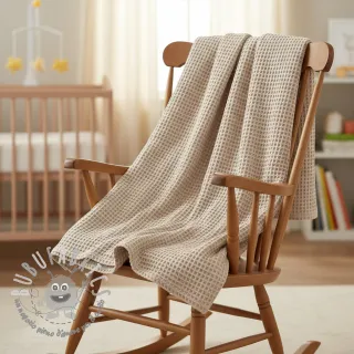 Cotone a nido d'ape camel