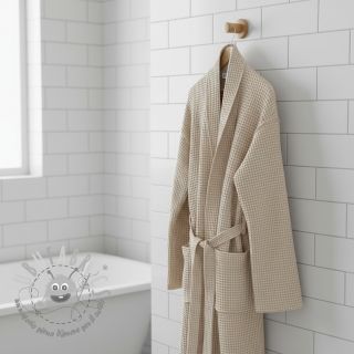 Cotone a nido d'ape camel