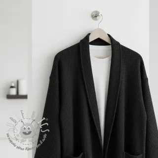 Cotone a nido d'ape black