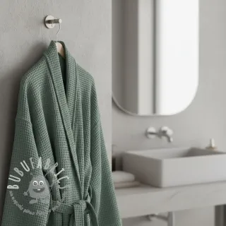 Cotone a nido d'ape dark green