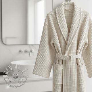 Cotone a nido d'ape ecru