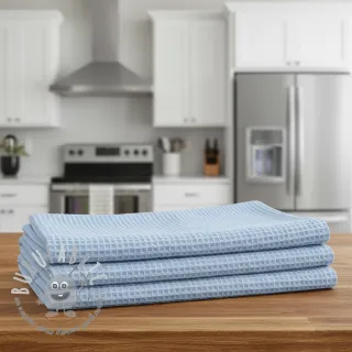 Cotone a nido d'ape light blue