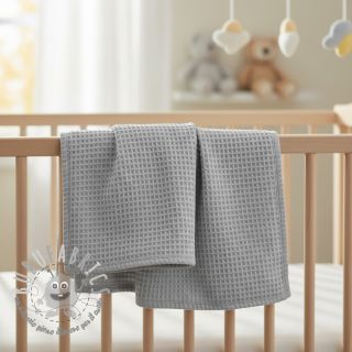 Cotone a nido d'ape light grey