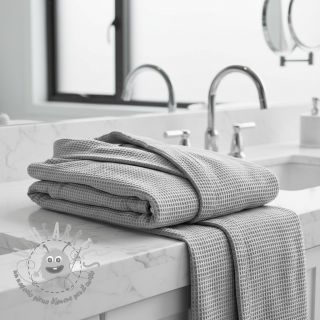 Cotone a nido d'ape light grey