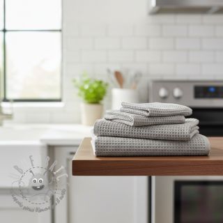 Cotone a nido d'ape light grey