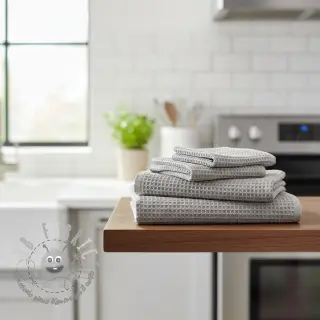Cotone a nido d'ape light grey
