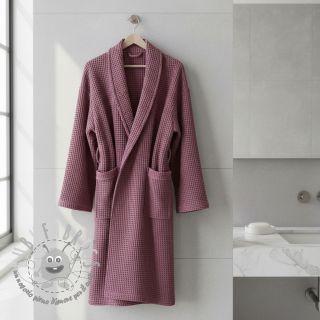 Cotone a nido d'ape mauve