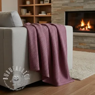 Cotone a nido d'ape mauve