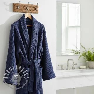 Cotone a nido d'ape navy