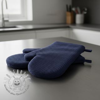 Cotone a nido d'ape navy