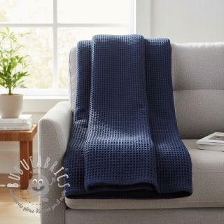 Cotone a nido d'ape navy