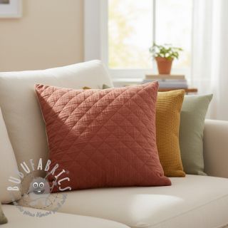 Mussola/Doppia garza QUILT rouge